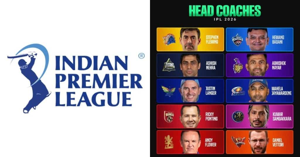 IPL 2026 Coaches List