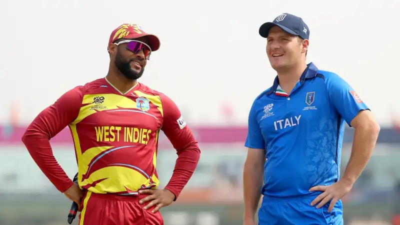 WI vs ITA 37th T20 WC Match Highlights