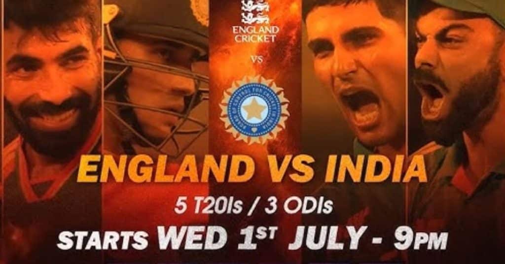 India Tour of England 2026 Schedule