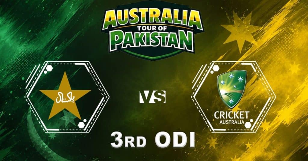 Pakistan vs Australia 3rd ODI Odds & Prediction
