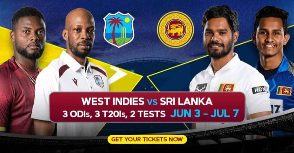 Sri Lanka Tour of West Indies 2026 Tickets